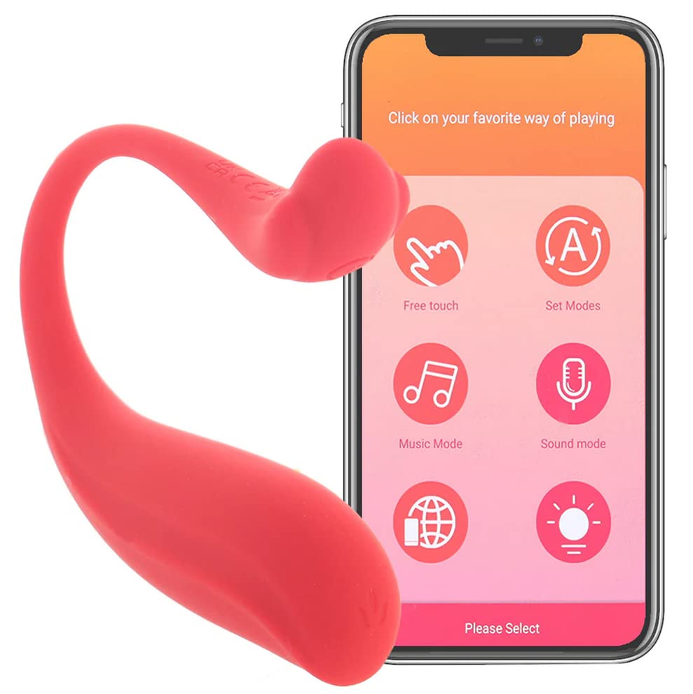 SVAKOM Phoenix Neo 2 Interactive Rechargeable Silicone Couple's Vibrator with Remote Control - Red - Get More Connected Than Ever!