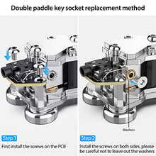 Load image into Gallery viewer, Telegram Double Paddle CW Key MCT02 Silver and Double Paddle Key Socket Replacement
