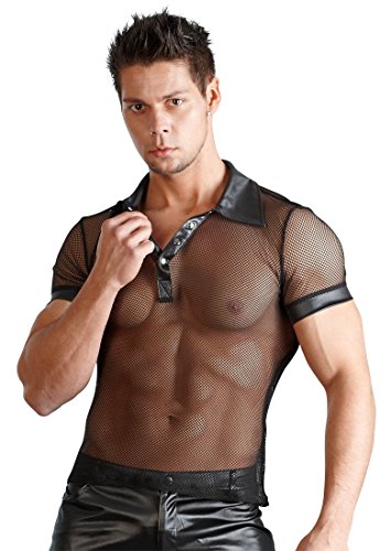 Underwear Men's Shirt Wetlook, Black, XX-Large, 230 Gram - Svenjoyment