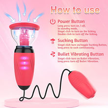 Load image into Gallery viewer, Electric Clitoral Vagina Vacuum Pussy Pump for Women, Clit Licker Sucker Toy G Spot Stimulator with 6 Suction 10 Licking Vibrating Modes, Nipple Breast Suckers Adult Sex Toys for Couples Pleasure Sex
