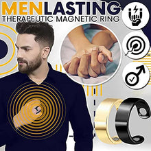 Load image into Gallery viewer, Rising Sun Ring Coil Ring Opening Ring Rings Steel Copper Therapeutic Magnet MenLasting Elegant Magnetic Ring Stainless Adjustabl Teenage Rings for Girls (Gold, One Size)
