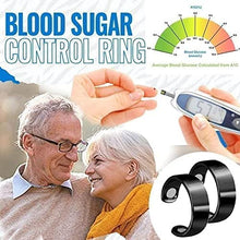 Load image into Gallery viewer, Healthgo Blood Pressure Regulator Ring, Blood Sugar Control Ring, Blood Glucose Control Ring, Healthgo Blood Sugar Regulating Ring, Lymphatic Drainage Magnetic Ring (2pcs Black)
