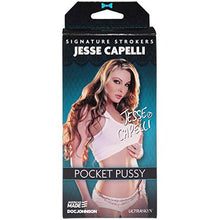 Load image into Gallery viewer, Doc Johnson Signature Strokers - Jesse Capelli - ULTRASKYN - Pocket Pal - Open-Ended Stroker - Pussy, White (5801-06-AM)
