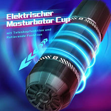 Load image into Gallery viewer, CRYPAP Electric Masturbator Cup, Sex Toy for Men, Waterproof Pocket Pussy, Stimulator, 4D Realistic Vagina Pussy, 8 Rotating Massage Function, Super Quiet Masturbating for Men
