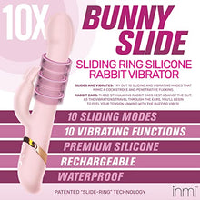 Load image into Gallery viewer, INMI 10x Bunny Sliding Ring Rabbit Vibrator G-Spot Dildo. Sex Toys for Female Pleasure &amp; Couples Toy for Adults. Premium Silicone, Waterproof &amp; Rechargeable - USB Charging Cable Included
