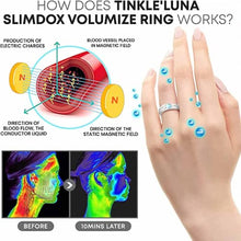 Load image into Gallery viewer, DEIHEI Slimdox Volumize Ring, Tinkle&#39;Luna Slimdox Volumize Ring, Angel and Demon Couple Ring, Lymphatic Drainage Lovers Ring, Black White Adjustable Open Ring (1 Pair)
