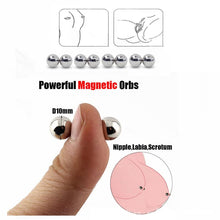 Load image into Gallery viewer, Magnetic Bead Nipple Clamps for Sex Pleasure, Clitoris Clips Bead, Weight Ball Nipple Clamps Sexual Pain for Women &amp; Men, Nipple Toys for Daily Wearing or Flirting (6pcs)
