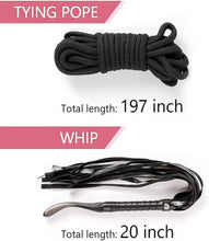 Load image into Gallery viewer, Bed Restraints Bondaged Kit Adult for Couples Sexy Adjustable Straps Handcuffs Sex Accessories Sling Play Ties Ankle and Wrist Rope Restraints for Women Kit Bed Set Funny Toy Sweater F15
