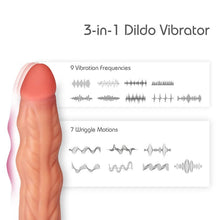 Load image into Gallery viewer, Eupher Wriggle Thrusting Dildo Vibrator, Realistic Vibrating Dildo for Women with 7 Wriggle Motion &amp; 9 Vibration Rechargeable Heated Dildos Machine for Vagina Anal Stimulation
