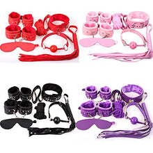 Load image into Gallery viewer, Moonight Bed Restraints for Play Game:Adjustable Straps,Bondage Toys Sets,Bondage Fetish Fantasy Series,for Couples,Adult Men &amp; Women (Purple)
