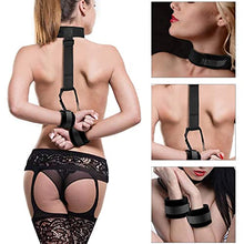 Load image into Gallery viewer, Sex Tie Downs for Adults Couples Blindfold Handcuff Restraint Kit Adjustable Sexy Straps Sex Gaming Neck to Wrist Couples Bed Restraints Sex Women Submissive Kit Kinky Bedroom Toys Women&#39;s Sweatshirt
