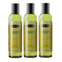 Kamasutra Natural Massage Oil - Coconut Pineapple 8 Oz 200ml (Set of 3)