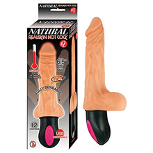 Load image into Gallery viewer, Natural REALSKIN Fully Bendable Warming Cock (#2 Vanilla 6.5&quot;)
