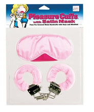 Load image into Gallery viewer, California Exotic Novelties Pleasure Cuffs with Satin Mask
