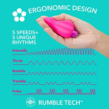 Load image into Gallery viewer, Blush Aria Epic AF Silicone Vibrator - RumbleTech Rumbly 10 Vibration Settings - IPX7 Waterproof and Easy to Clean - Curved to Fit Against Body Perfectly for Pleasure - Sex Toy for Her and Couples
