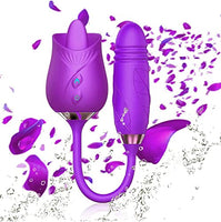 Dual Head Rose Sex Stimulator for Women, Rose Toy for Woman, Clitorals Stimulate, Electric Women Relaxing Sex Toys, Woman Suction 10 Modes Stimula