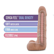 Load image into Gallery viewer, Blush Au Naturel Suave - 7 Inch Ultra Soft Realistic Sensa Feel Dual Density Dildo - Posable Slim Sex Toy for Beginners Anal Women Men Couples - Latin
