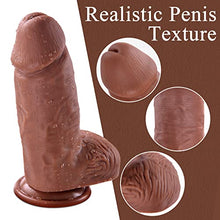 Load image into Gallery viewer, Realistic Silicone Dildos with Strong Suction Cup for Hands-Free and Anal Play, G-spot Giant Dildo Large Size Anal Sex Toy for Experienced Men Woman, Handmade Dual Layered-Feels Like Skin, 9 Inch
