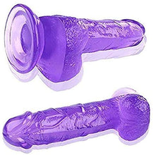 Load image into Gallery viewer, 7.1 Inch Realistic Dildo with Hands-Free Suction Cup, Waterproof Skin-Friendly Material Dildo for Vagina G-spot Anal Play, Lifelike Flexible Dildo Adult Sex Toys
