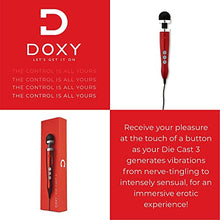 Load image into Gallery viewer, DOXY Die Cast No. 3 Vibrator Wand Sex Toy - Body Deep Tissue Massager - Red Wand Vibrator Body Back Massager - Vibrating Wands for Adults - Sexual Pleasure Female Vibrator - Adult Toys Vibrator Wands
