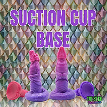 Load image into Gallery viewer, Ryoto Dragon Suction Cup Fantasy Dildo - Deep Pink/Purple Heart Color Scheme - Handmade in The USA - Adult Toys, Sex Toys (Mini)
