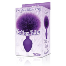 Load image into Gallery viewer, Sexy, Kinky Gift Set Bundle of Massive Triple Threat 3 Cock Dildo and Icon Brands Cottontails, Silicone Bunny Tail Butt Plug, Purple
