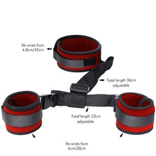 Load image into Gallery viewer, THAT NIGHT Restraint Straps Sling, Backhand Buckle Restraint Strap System Adults Sex Products Bondage Set Collar Handcuffs Red
