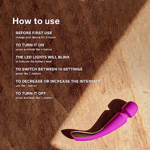 Load image into Gallery viewer, LELO Smart Wand 2 Medium Personal Wand Massager Tension Releasing Muscle and Body Massager, Waterproof &amp; Wireless Rechargeable Wand, Deep Rose
