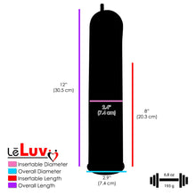 Load image into Gallery viewer, LeLuv Master Gauge Electric Penis Pump 2.4 inch Diameter T-Grip Handle Bundle with Magic Sleeve Masturbator Cylinder Seal
