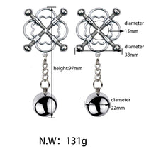 Load image into Gallery viewer, Nipple Clamps, Nipple Clip, Non Piercing Metal Stimulator Nipple Clips, Adjustable Weight Metal Nipple Clamps for Women, Female Sex Pleasure Devices Womens Toys (L)
