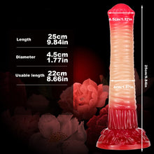 Load image into Gallery viewer, 9.84&quot; Huge Realistic Horse Dildo Lesbian Dildo Toy, Silicone Animal Dildo Large Anal Plug Toy for Women, Flexible Suction Cup Dildo Adult Sex Toy (Red)
