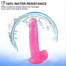 Load image into Gallery viewer, 8.7 inch Realistic Dildo with Strong Suction Cup for Beginner Thrusting Dildo Soft Large Dildos for Women Silicone Thick Dildo for Vaginal G-spot and Anal Used, Pink1
