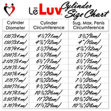Load image into Gallery viewer, LeLuv Penis Vacuum Pump Ultima Handle Red Premium Ergonomic Grips &amp; Uncollapsable Slippery Hose | 9&quot; Length - 3.00&quot; Diameter Cylinder

