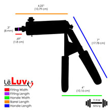 Load image into Gallery viewer, LeLuv Ultima Blue Premium Penis Pump Ergonomic Silicone Grip, Uncollapsable Hose w/Silicone Sleeve &amp; Cock Rings - 9&quot; x 2.75&quot;
