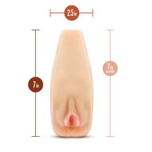 Load image into Gallery viewer, Blush M Elite - Soft and Wet Natasha - 7&quot; Self Lubricating Ribbed Masturbator - Single Speed Vibrating Bullet Included - Open Ended for Easy Cleaning - Incredibly Realistic Look &amp; Feel Sex Toy for Him
