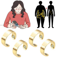 4PCS Health Go Blood Sugar Regulator Ring, HealthGo Blood Sugar Regulator Ring (Gold)