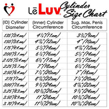 Load image into Gallery viewer, LeLuv Maxi and Protected Gauge Black Penis Pump for Men Bundle with Soft Black TPR Seal and 4 Sizes of Constriction Rings 9 inch Length x 1.75 inch Vibrating Cylinder Diameter
