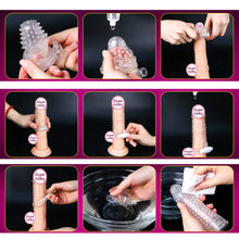 Load image into Gallery viewer, ser of 3 Dick Sleeve Crystal Dick Extender Extension Sleeve Dick Extension Cover Sleeve
